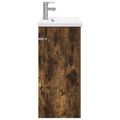 vidaXL Sada kúpeľňového nábytku Dymový dub 81 x 40 x 84,5 cm