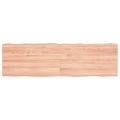 vidaXL Stolová doska svetlohnedá 140x40x(2-4)cm ošetrený masív hrany