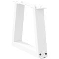 vidaXL Nohy konferenčného stolíka v tvare V, 2 ks, biele, 40 x (30-31,3) cm, oceľové