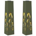 vidaXL Solárne LED svetlo na chodník 2 ks Teplá biela 18 x 18 x 80 cm