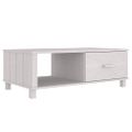 vidaXL Konferenčný stolík HAMAR, biely 100x55x35 cm, borovica