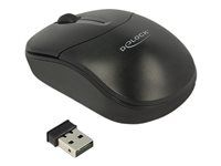 Myš - pravák a ľavák - optická - 3 tlačidlá - bezdrôtová - 2,4 GHz - bezdrôtový prijímač USB - čierna - maloobchod
