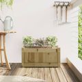 vidaXL Záhradný kvetináč 60x31x31 cm impregnovaná borovica