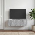 vidaXL Nástenná TV skrinka 98 x 41 x 30 cm Sivý Sonoma
