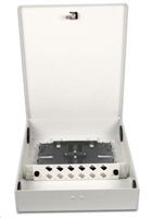 Optický stěnový rozdělovač pro 24 vláken, panel pro 12 SC adaptérov
