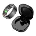 Inteligentný prsteň COLMI R02, veľkosť 10, 19,8 mm (čierny) + nabíjacie puzdro