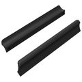 vidaXL rukoväť 2 ks Čierna 106 x 7,4 x 15,5 mm Hliník