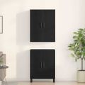 vidaXL Highboard 2 ks Čierny dub 69,5 x 34 x 180 cm
