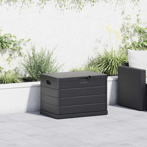 vidaXL Úložná krabica do záhrady Antracit 77,5 x 54,5 x 53 cm Plast