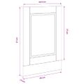 vidaXL Panel umývačky riadu Porto betónovo sivé 45x1,5x57 cm kompozitné drevo