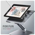 AXAGON STND-LQ hliníkový HQ stojan na notebook 10"-17.3" nastaviteľná výška a uhol, sivý