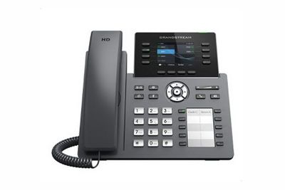 Grandstream GRP2634 SIP telefón, 2.8'' TFT bar. displej, 4 SIP účty, 10 pr. hr., 2x10/100Mb, WiFi, BT
