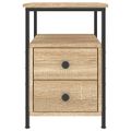 vidaXL Nočné stolíky 2 ks dub sonoma 34x35,5x50 cm kompozitné drevo