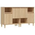 vidaXL Komody 2 ks dub sonoma 60x35x70 cm kompozitné drevo
