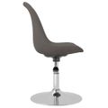 vidaXL Otočné jedálenské stoličky 4 ks tmavosivé látkové