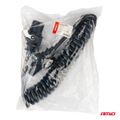 Spirálový kábel TIR 2x 15 PIN 5m 24V AMIO-04382