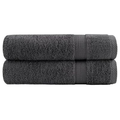 vidaXL Prémiové osušky SOLUND 2 ks antracit 100x150 cm 600 g/m2