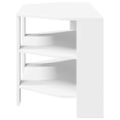 vidaXL RohováTVskriňa 102x40,5x45cm Biela Kompozitné drevo