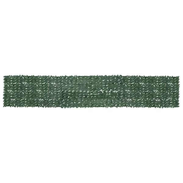 vidaXL Balkónová markíza s tmavozelenými listami 600x100 cm