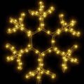 vidaXL Silueta vianočnej vločky so 72 LED teplá biela 38x37 cm