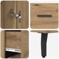 vidaXL Highboard 2 ks Remeselný dub 69,5 x 32,5 x 180 cm