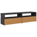 vidaXL TV skrinky 2 ks s LED svetlami sivé 75x35x40 cm