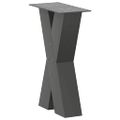 vidaXL Nohy konferenčného stolíka v tvare X, 2 ks, antracitové, 38 x (42-43) cm, oceľ