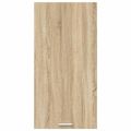 vidaXL Závesná skrinka Sonoma dub a biela 50 x 31 x 100 cm