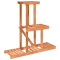 vidaXL Stojan na kvetiny 81x25x75,5 cm masívna jedľa
