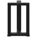 vidaXL Nohy konferenčného stolíka v tvare T, 2 ks, čierne, 28x25x(42-43) cm, oceľ