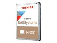 Toshiba N300 NAS - Pevný disk - 8 TB - interní - 3.5" - SATA 6Gb/s - 7200 ot/min. - vyrovnávací pamet: 512 MB