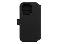 PanzerGlass čierne knižné puzdro Apple iPhone 16 Pro s MagSafe 2v1
