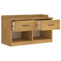vidaXL Lavica do predsiene SANDNES 87x40x50 cm borovicový masív