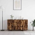 vidaXL Servírovacia skriňa Dymová dub 135 x 41 x 75 cm