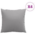 vidaXL Dekoratívne vankúše 4 ks sivé 50x50 cm látka