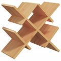 vidaXL Stojan na víno na 5 fliaš 41x15x25 cm bambus