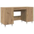 vidaXL Stôl dub artisan Kompozitné drevo 140 x 50 x 75 cm