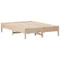 vidaXL Posteľ bez matraca 135x190 cm masívna borovica