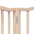 vidaXL Skladacia bránka pre psa s dvierkami, 6 panelov, 300 cm, topoľové drevo