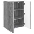 vidaXL Nástenná skrinka 66 x 34,5 x 90 cm Kompozitné drevo Sivý Sonoma