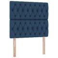 vidaXL Postel s úložným prostorem a matrací Modrá 100 x 200 cm látka