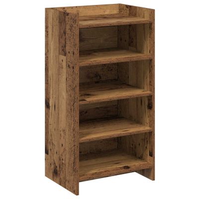 vidaXL Skriňa na topánky Staré drevo 48 x 36 x 92 cm Kompozitné drevo