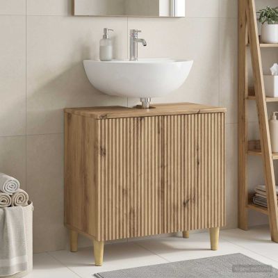 vidaXL Kúpeľňová skrinka pod umývadlo ARNHEM Dub artisan