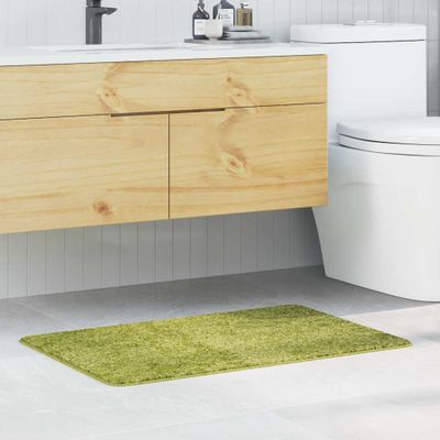 vidaXL Protišmyková kúpeľňová podložka Zelená 60 x 90 cm PP