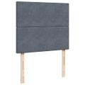 vidaXL Boxspring posteľ s matracom, tmavosivá 120x190 cm, zamat