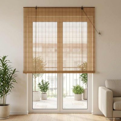 vidaXL Roleta Hnedá 160 x 220 cm Bambus