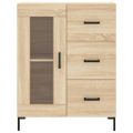 vidaXL Vysoká skrinka dub sonoma 69,5x34x180 cm spracované drevo