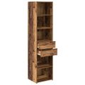 vidaXL Highboard Staré drevo 45 x 42,5 x 185 cm Kompozitné drevo