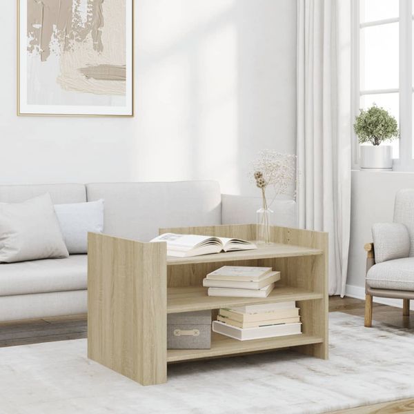 vidaXL Konferenčný stolík dub sonoma 80x50x50 cm kompozitné drevo