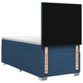 vidaXL Posteľ boxspring s matracom Modrá 100 x 200 cm Látka